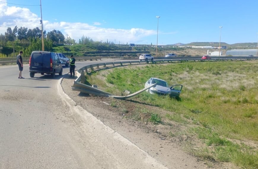 Choque en la rotonda de las rutas 3&hellip;