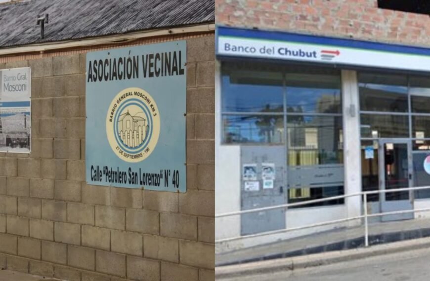 Cierre del Banco del Chubut en Mosconi: la Vecinal aseguró que no hay informes oficiales de actividad sísmica