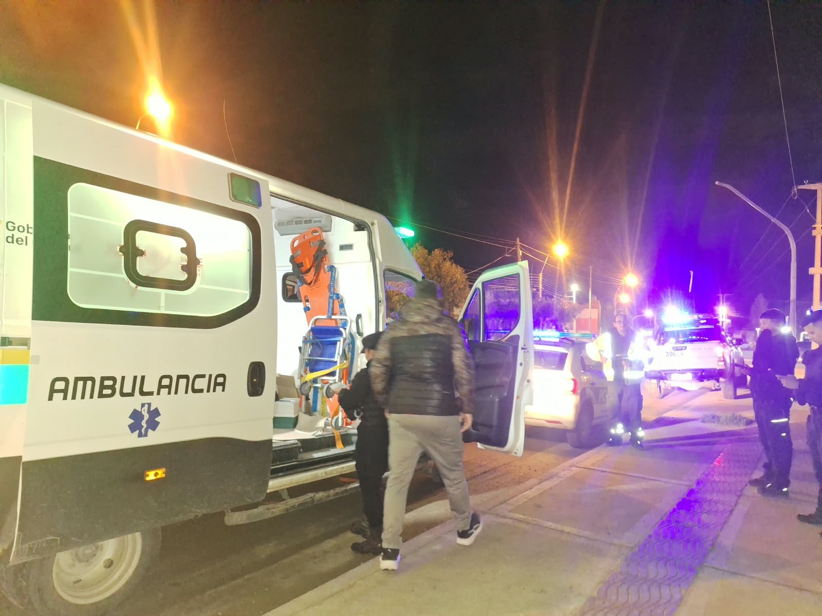 Choque en Km 5 un motociclista debió ser trasladado al Hospital Alvear.